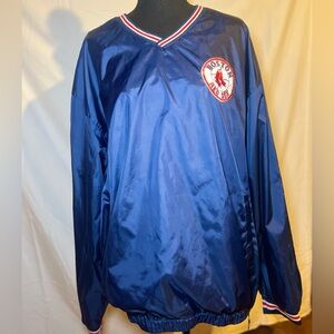 mens Vintage red sox pullover windbreaker